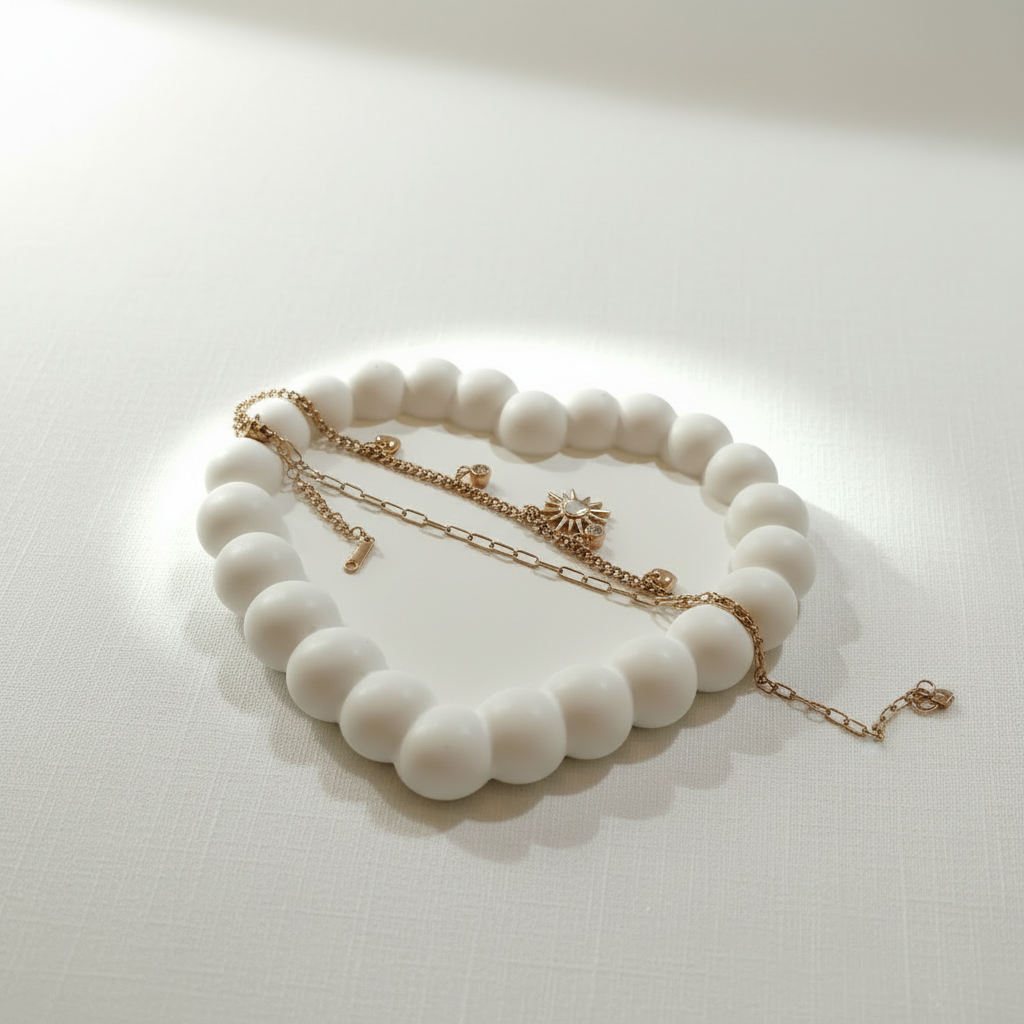 Ekrowl Eternal-Sun: 18K Gold Anti-Tarnish Layered Charm Design Bracelet